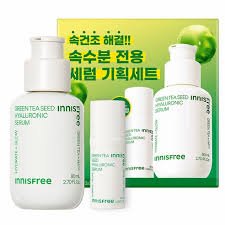 innisfree green tea seed hyaluronic serum set (80ml + 10ml) (copy)