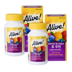 alive! once daily for women multivitamin (30 tablets x 2 bottle)