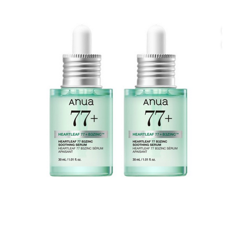 anua heartleaf 77+ b3 zinc trouble serum (30ml × 2) anua heartleaf 77+ b3 zinc trouble serum (30ml × 2)