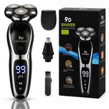 kenbar men's 3 head electric rotary shaver (water resistant)