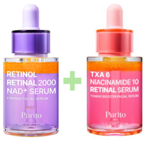 purito retinal retinol 2000+nad serum + purito tranexamic acid 6+niacinamide 10+retinal serum (30 ml)